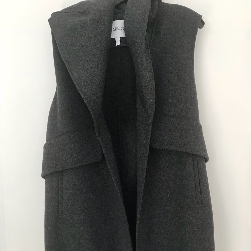 Derek Lam 10 Crosby, sleeveless wool coat.